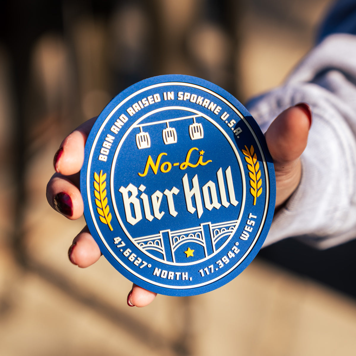 No-Li Bier Hall Rubber Coaster