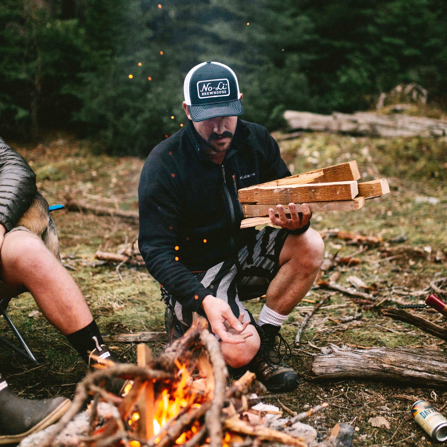 No-Li Black Patch Trucker Hat