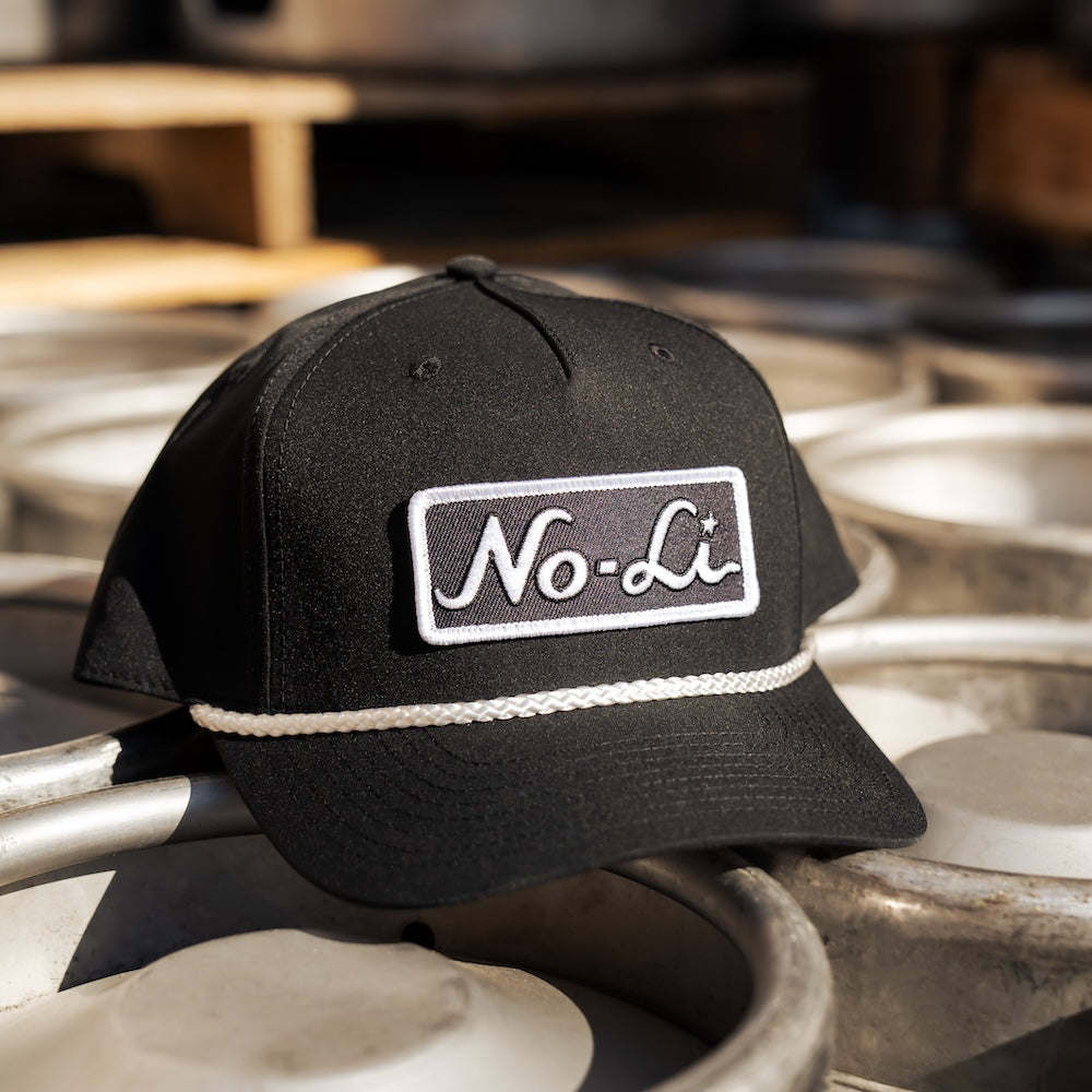 No-Li Black Rope Snapback Hat
