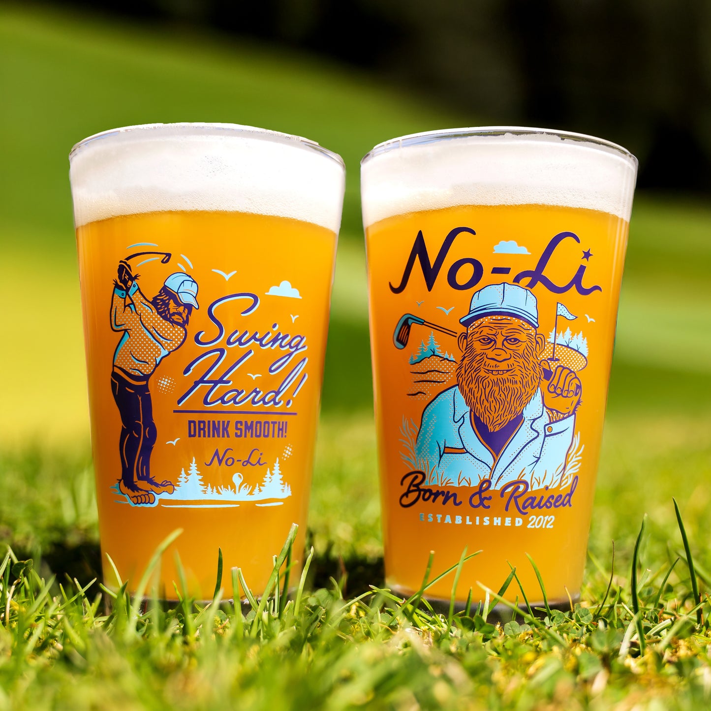 No-Li Caddy Squatch Pint Glass