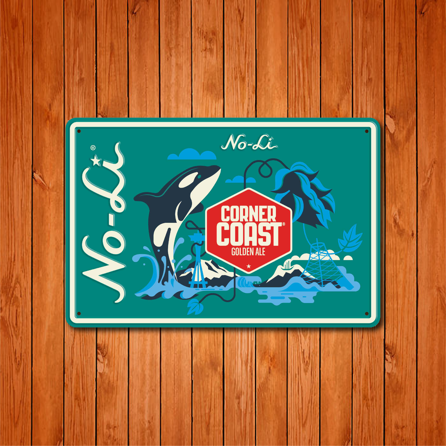 No-Li Corner Coast Golden Ale Tacker