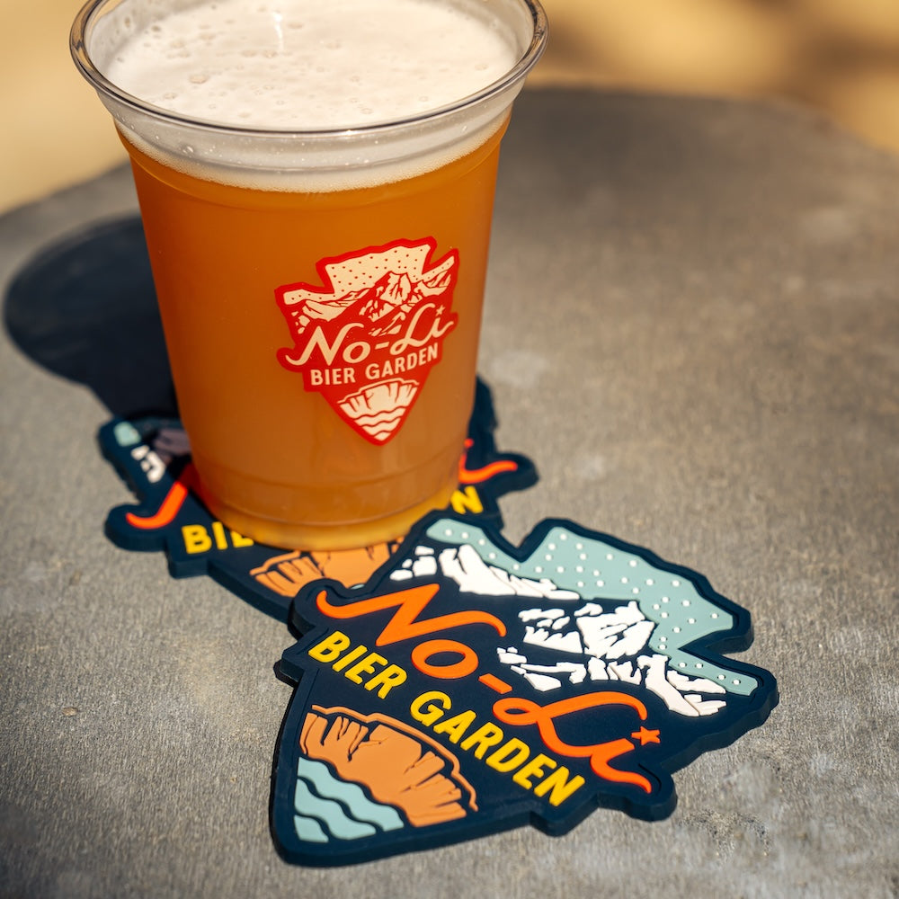 No-Li Bier Garden Rubber Coaster