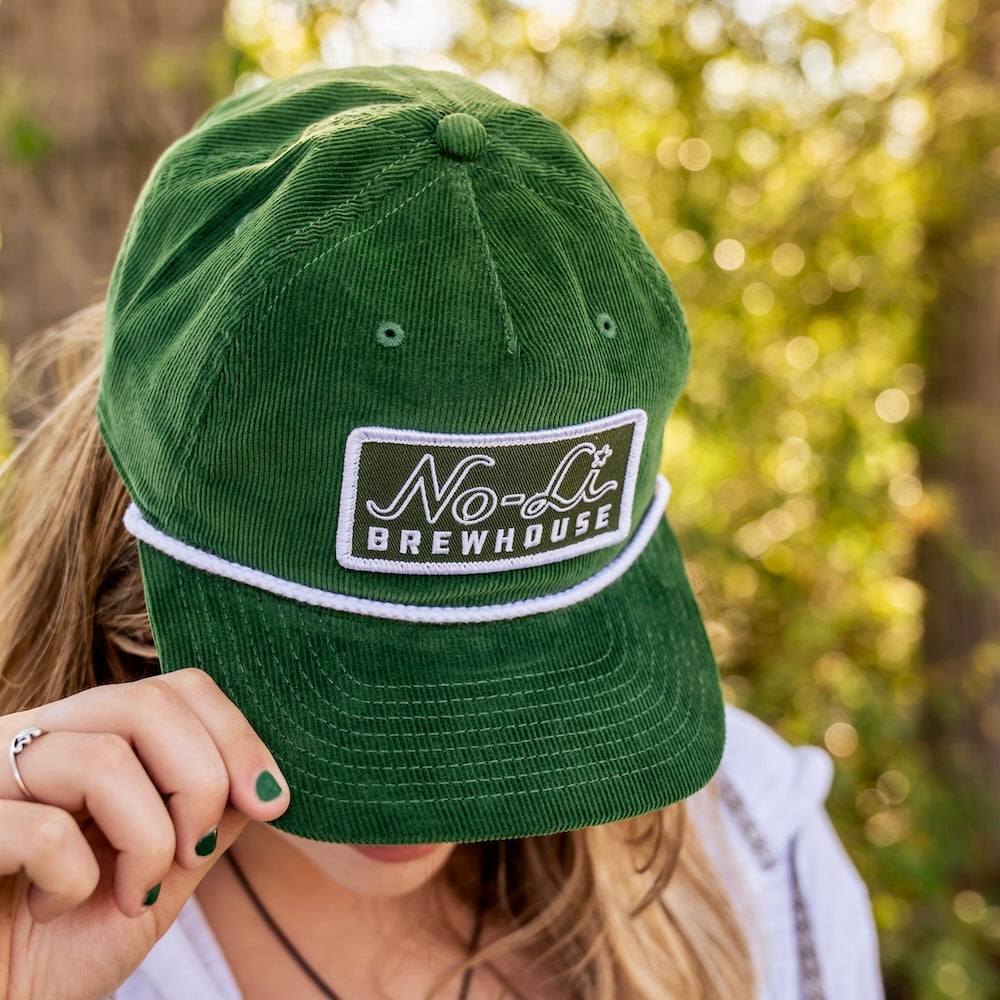 No-Li Green Corduroy Hat