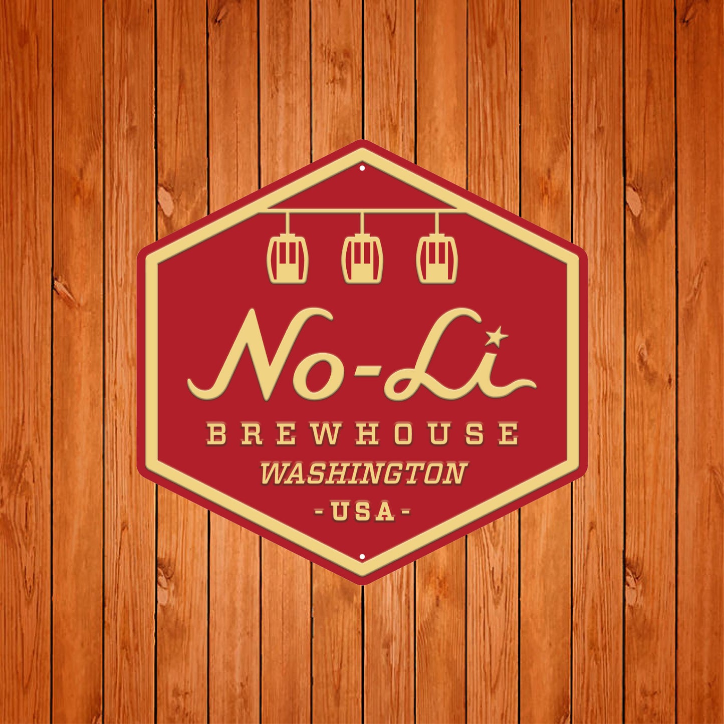 No-Li Red Hex Logo Tacker