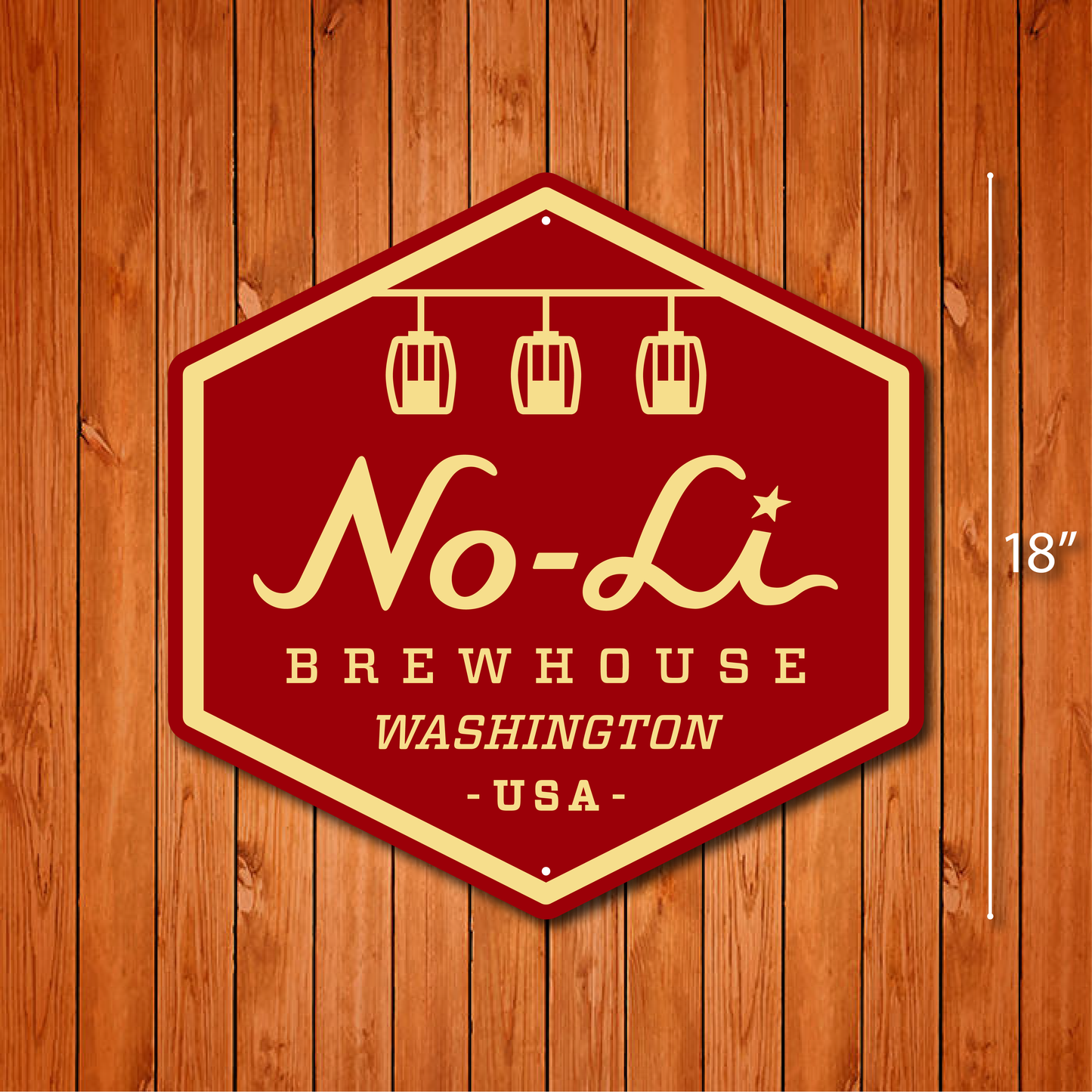 No-Li Red Hex Logo Tacker