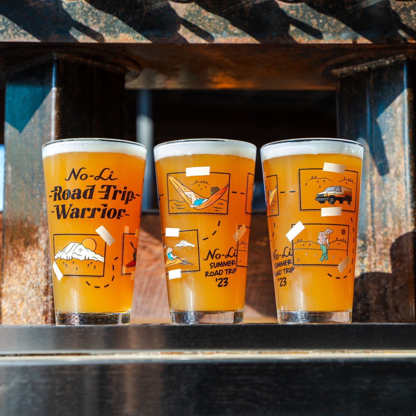 No-Li Road Trip Warrior Pint Glass