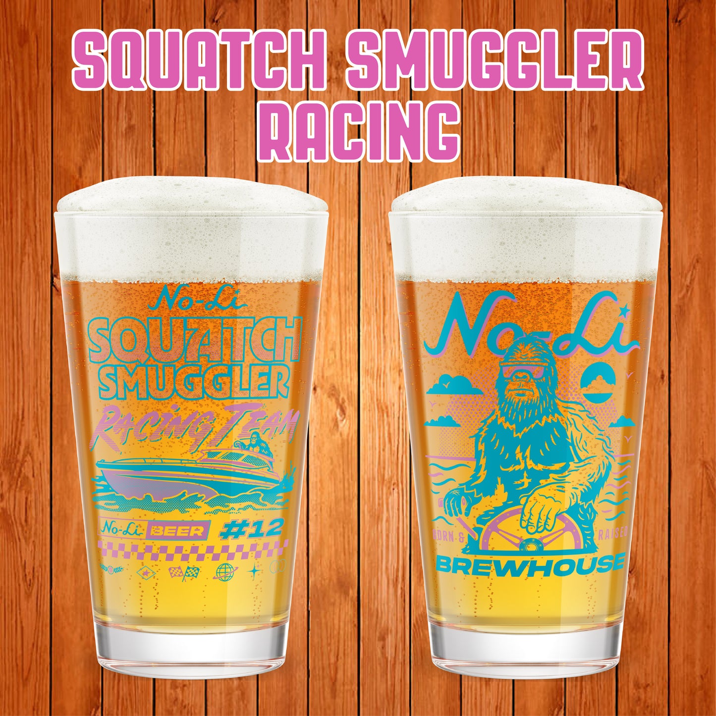 No-Li Smuggler Racing Team Pint Glass