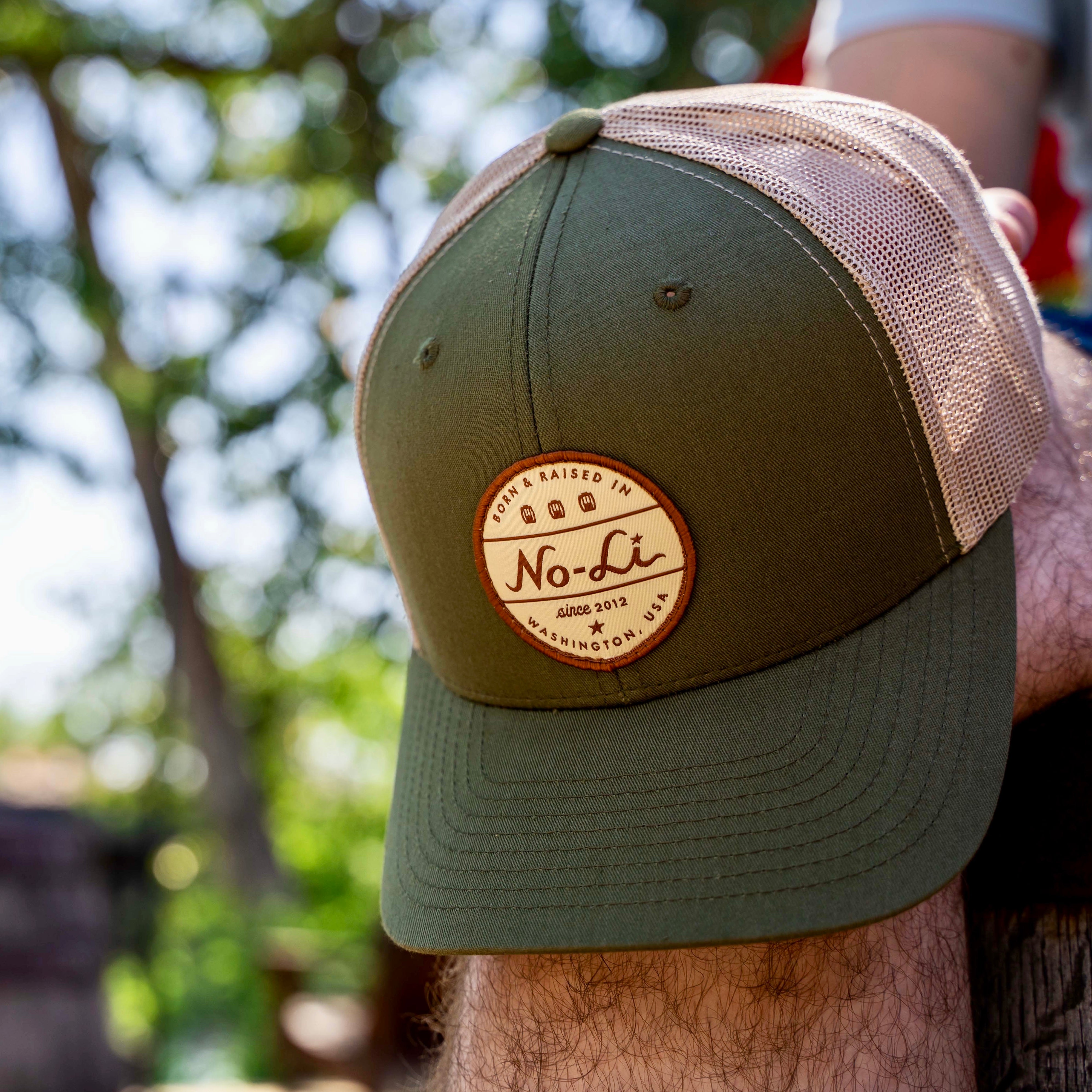 Li Born Vector No-Li Born & Raised Trucker Hat – No-Li Brewhouse Shop