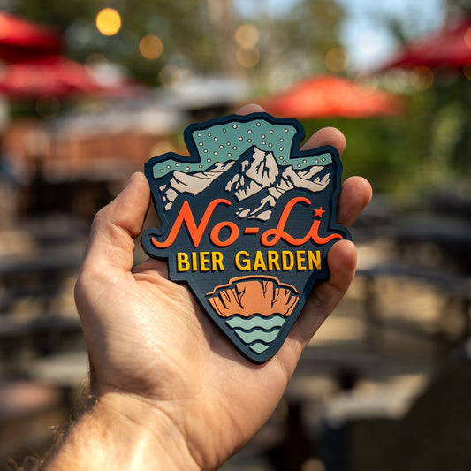 No-Li Bier Garden Rubber Coaster