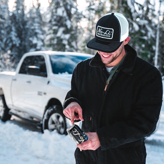 No-Li Black Patch Trucker Hat