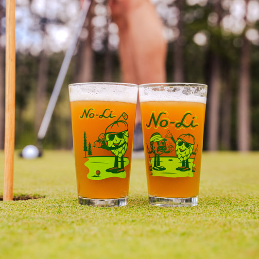 No-Li Hop Golfin' Pint Glass