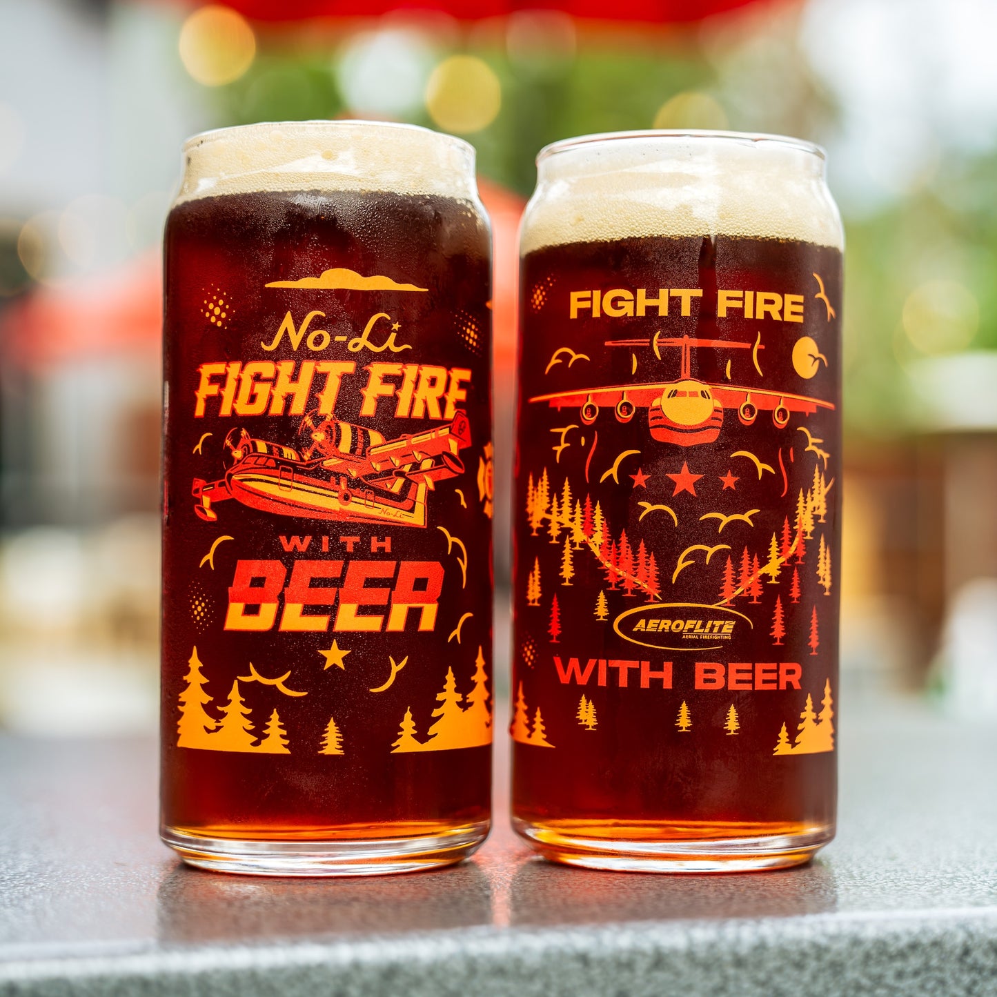 No-Li Fight Fire w/ Beer Event Glass