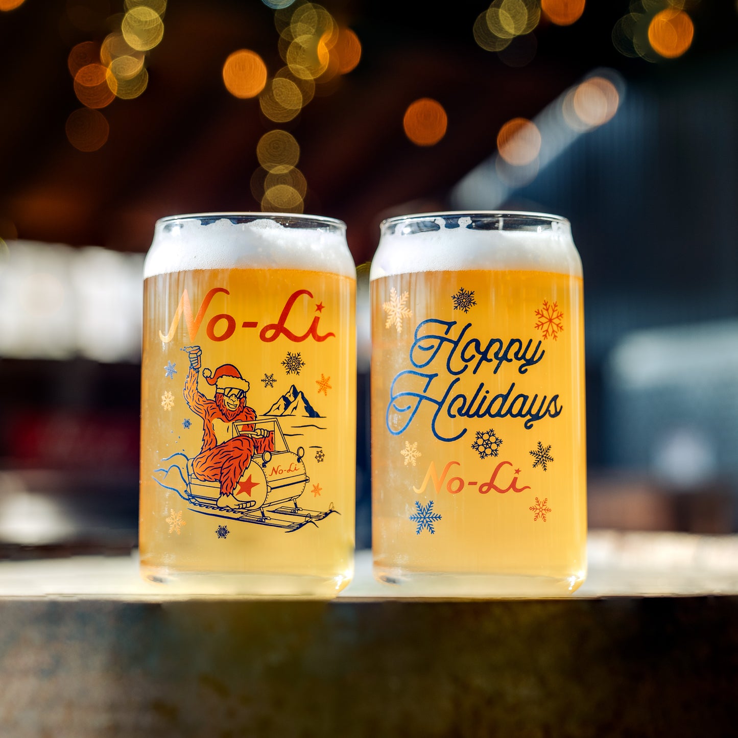 No-Li Hoppy Holidays Glass