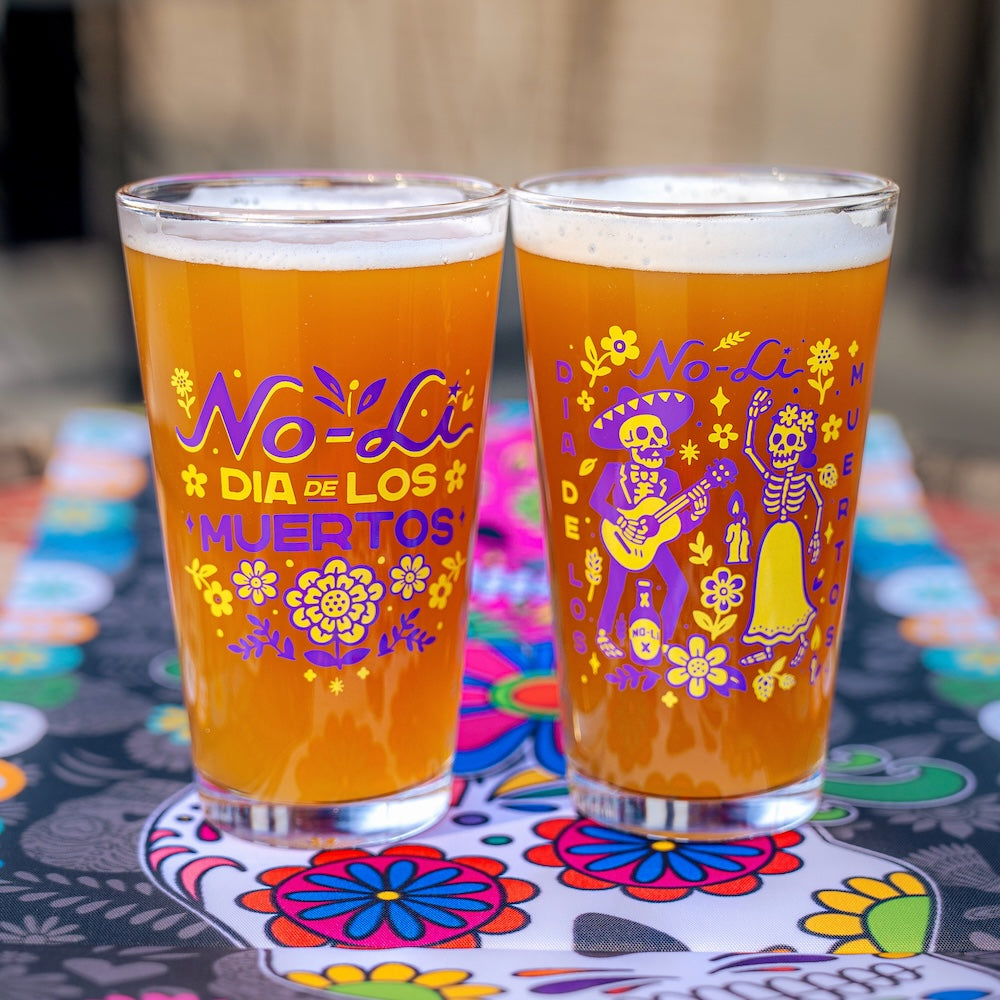 No-Li Dia De Los Muertos Pint Glass