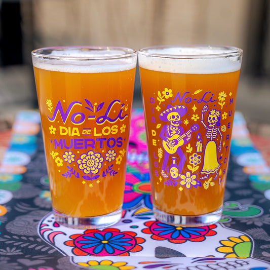 No-Li Dia De Los Muertos Pint Glass