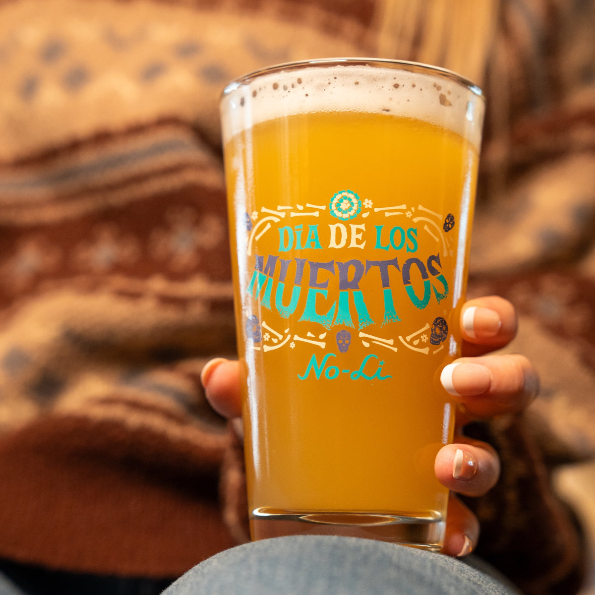 No-Li Día De Los Muertos Pint Glass