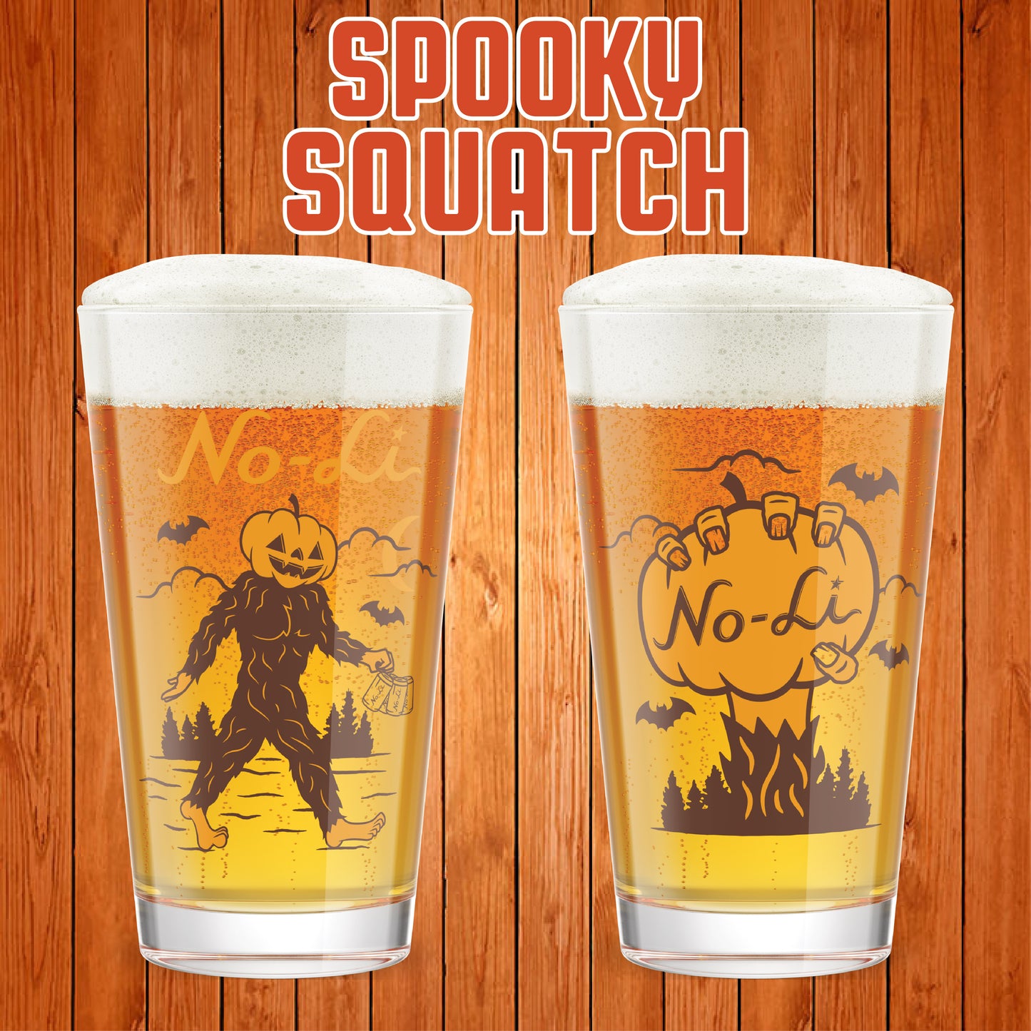 No-Li Spooky Squatch Pint Glass