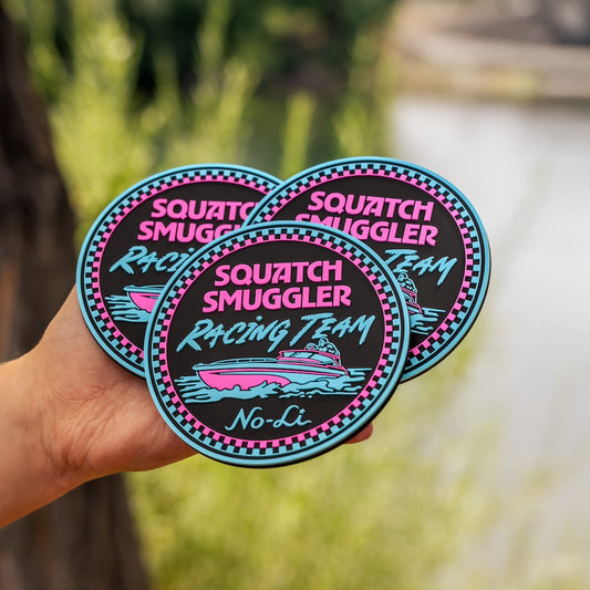 No-Li Squatch Smuggler Racing Rubber Coaster